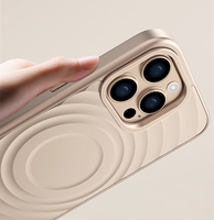 Nouvel arrivage Étui à ondulation magnétique couleur titane pour iPhone 13 14 15 16 Anneaux d'appareil photo en aluminium Spécial Craft Galvanoplastie