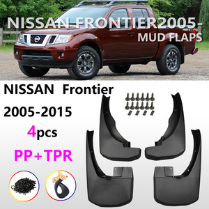 Nissan Navara D40 <b>Mud</b> <b>Flaps</b> 2005-2016 Plastic Tire Mudguards Front Rear Black - Product Image 5