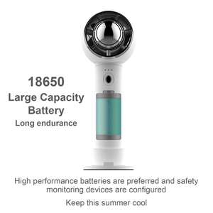 Silent Brushless Motor Bladeless Wearable Mini Portable Fan with 2000mAh <b>Battery</b> USB/Car/Outdoor Use Household - Product Image 1