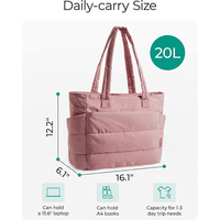 Sac fourre-tout matelassé léger pour femme, sac à main à bandoulière, sac de travail