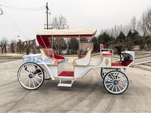 2026 electric White Sightseeing Horse Carriage/Royal Sightseeing Buggy/White Sightseeing Carriage Manufacturers - Product Image 1