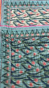 Edredones Kantha étnicos Vintage hechos a mano de lujo de fabricante indio edredón Kantha de algodón cosido a mano edredones de retazos para el hogar - Product Image 6