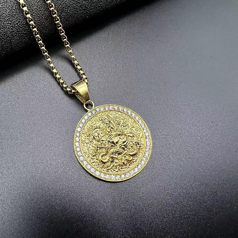 Gold single pendant