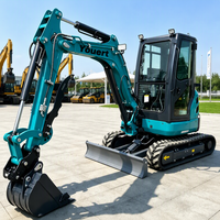 Service personnalisé OEM, excavatrice sur chenilles de 3,5 tonnes, 2,5 tonnes, 1,8 tonnes, CE EPA EURO 5, pelle hydraulique agricole
