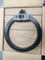 Lampu Ring swafoto Led M45 18 inci, lampu cincin fotografi swafoto bisa diredupkan 3000-5500k dengan sarung ponsel untuk ponsel