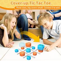 Hynuwa Jeu de Tic Tac Toe Électronique 4-en-1, Jeu de Puzzle Numérique Portable pour Toute la Famille, Âges 4-14, en Plastique, pour Enfants et Adultes, Cadeau Idéal