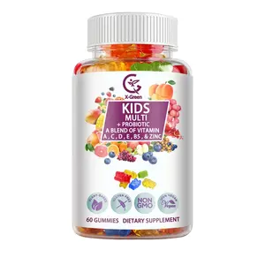 Kids compound probiotics colloidal vitamins multivitamin A zinc probiotics chewable supplements improve kids immunity 60 gummies
