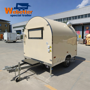 Webetter Mini Food Truck de petite taille, chariot à glaces, frites, bar à cocktails mobile, camion de restauration rapide, camion de café, remorque de traiteur - Product Image 1