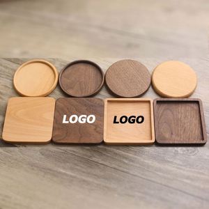 Custom Engraved Wooden <b>Coasters</b> Set - Personalized Bamboo <b>Drink</b> <b>Coasters</b> for Promotional Gifts and Home Use - Product Image 1
