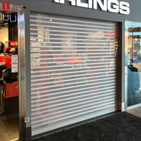 Porte de garage enroulable automatique Bolang en aluminium, perforée, télécommandée, pour usine et centre commercial, fournisseur de portes roulantes