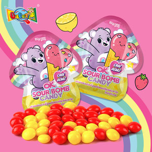 Nuevo Skittle-s Original de 18g, Versión Ácida en el Interior, con Cubierta Crujiente y Núcleo Masticable, Sabor Limón y Fresa, Dulce Vegano - Product Image 1