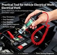 Testeur de tension numérique pour voiture, stylo de détection de circuit 12V 24V 90V, indicateur LED, outil de diagnostic et de réparation automobile