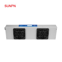 Souffleur d'air ionisant industriel SUNPN, ventilateur multi-éventails suspendu, équipement de nettoyage automatique et d'élimination des charges statiques pour ligne d'assemblage