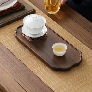 North American Black Walnut Wood <b>Tea</b> <b>Tray</b> Irregular Shape Solid Wood Dry Brewing Table For Kung Fu <b>Tea</b> Home Use - Product Image 4