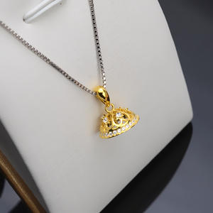 Wenchi Plata S925 Colgante de Perla Grande para Mujer 11-13 mm, Accesorios DIY para Joyería, Componentes Vacíos para Montaje de Joyas - Product Image 4