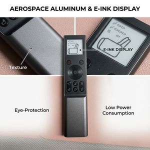 Télécommande de canapé à <span class=keywords><strong>code</strong></span> fixe de qualité supérieure avec écran E-ink |   Contrôleur intelligent à 13 touches pour fauteuil inclinable et home cinéma, en alliage d'aluminium, portée de 20 m - Product Image 3