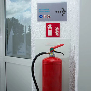 Segnale di Protezione Antincendio 150x150mm, Simbolo Estintore, Cartello Estintore Stampabile - Product Image 4