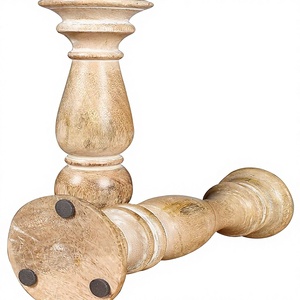 Bougeoirs en <span class=keywords><strong>bois</strong></span> sculptés <span class=keywords><strong>de</strong></span> haute qualité en gros, <span class=keywords><strong>avec</strong></span> une texture vieillie, offrant un thème campagnard vintage <span class=keywords><strong>pour</strong></span> la maison - Product Image 2