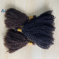CF 278 Noir Afro Kinky Curl Cheveux Humains en Vrac pour Micro Twist pour Crochet Dreadlocks 100% Extensions de Cheveux Humains Remy Crochet