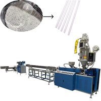Ligne de production d'extrusion de tubes en plastique PP PLA pour la fabrication de pailles à boire pour le café, le thé, le lait, l'eau, les boissons, le Sprite, la Coca-Cola, les cocktails