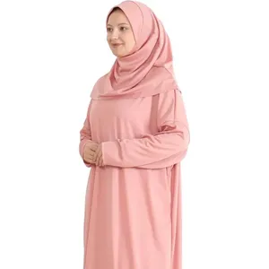 Ropa de Oración para Mujer con Hiyab, Trajes Musulmanes, Túnica Larga, Abaya, Vestidos Islámicos Turcos, Caftán de Dubái con Rosario, OEM/Personalizado - Product Image 5