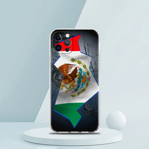 Per <span class=keywords><strong>iPhone</strong></span> 15 16 14 13 12 11 17 Pro <span class=keywords><strong>XS</strong></span> X XR SE 7 8 Plus <span class=keywords><strong>Cover</strong></span> morbida in Silicone trasparente con bandiera messico custodia per telefono di lusso personalizzata - Product Image 2