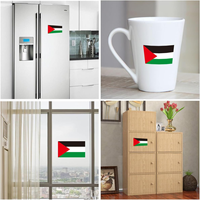 Autocollants décoratifs à prix avantageux, logo personnalisé, autocollants drapeau palestinien gratuit, autocollants de dessin animé pour ordinateur, autocollants imperméables