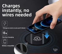 Chargeur sans fil intégré au bureau, étanche IP68, charge rapide 15W, avec interface USB Type-C DC SM