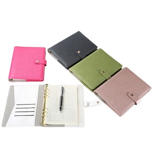 Organizador de dinero personalizado a5, carpeta de cuero vegana con 12 sobres de cremallera para ahorro de gastos - Product Image 6