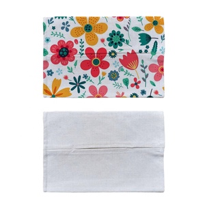 Décoration <span class=keywords><strong>de</strong></span> maison, bricolage, Logo personnalisé, sac à mouchoirs en lin, couverture, Sublimation, boîte à mouchoirs vierge - Product Image 4