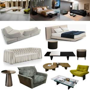 Lit King Size Moderne Minimaliste de Luxe avec Tête de Lit Rembourrée en Tissu, Rangement Intégré, Capitonnée et Confortable, Ensemble de Chambre à Coucher avec Cadre en Bois - Product Image 3