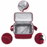 Sac isotherme personnalisé avec logo, grande capacité, étanche, boîte à lunch thermique, sac de pique-nique, sac isotherme pliable, en vrac pour le camping en plein air