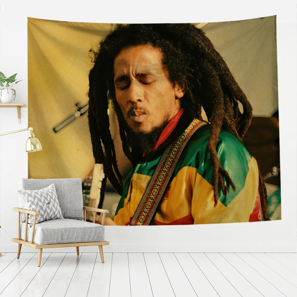 Dekorasi Rumah Hippie Gantung Dinding Bob Marley Cetak India Permadani Seni Dekorasi Rumah Permadani UKURAN 20 Gaya