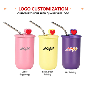 Copo Térmico Criativo de Aço Inoxidável TY RTS de 460ml, Caneca a Vácuo com Design de Boneco de Desenho Animado, Copo de Leite para Adultos com Tampa, Isolamento Térmico Quente/Frio - Product Image 3