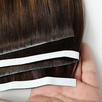 Nouvel Arrivage Extensions de Cheveux Humains à Bande Longue Injectée Ombré Balayage Cheveux Russes Vierges Bruts Alignés dans le Sens des Cuticules Doublement Teints