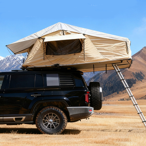 Tente de toit pour voiture, équipement de loisirs et de camping en plein air, à ouverture rapide, en aluminium imperméable, montée sur le toit de la voiture - Product Image 3