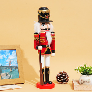 Décoration de Noël artisanale en bois, casse-noisette animé personnalisable de 12 pouces pour cadeaux de Noël - Product Image 4