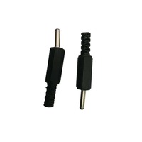 ZX En stock Connecteur d'alimentation DC mâle à souder, prise d'alimentation à trou rond, adaptateur de charge DC en PBT/cuivre