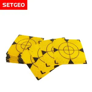 Cible réfléchissante de couleur jaune or SETGEO pour une utilisation totale de la station accessoire de cible de réflecteur d'arpentage de qualité diamant personnalisé