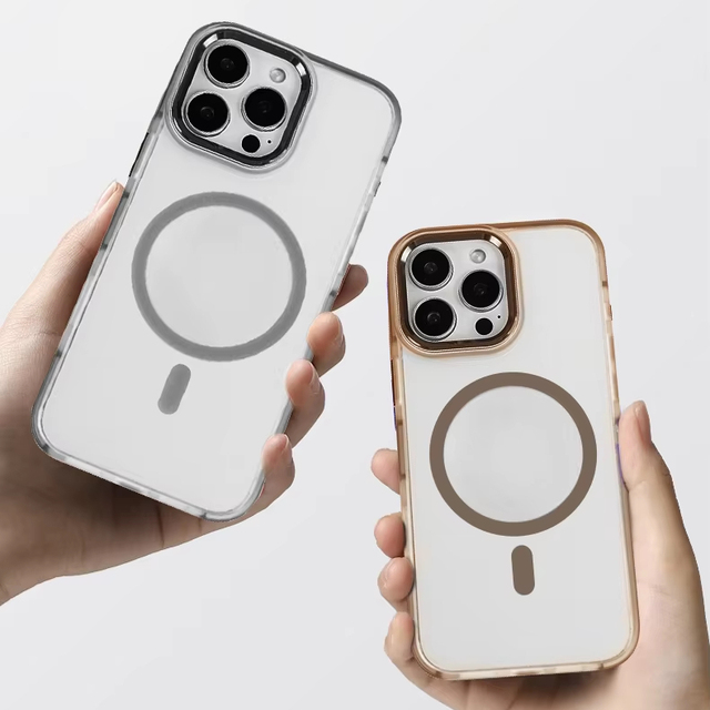 Hot Sale Compatible with Samsung Wireless Charging Shockproof Cover Luxury Magnetic Charge Transparent Mobile Phone Cases