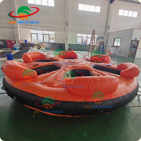 Bateau gonflable Twister rotatif pour 6 personnes, bateau disco gonflable pour jeux aquatiques