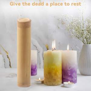 Forma ecologica personalizzata cofanetti per animali domestici <span class=keywords><strong>Urns</strong></span> Memory animali domestici di bambù che spargono urne per le ceneri del gatto del cane con la borsa - Product Image 3