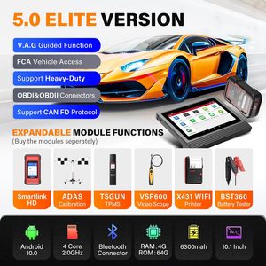Outil de diagnostic automobile X431 V+ 5.0 avec contrôle bidirectionnel et codage PRO3 V+ 5.0 - Product Image 4