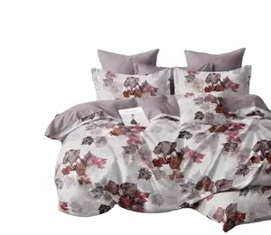 Factory Supplier cotton quilt duvet bedding set double bed Hotel Fitted Sheet Bedsheet for bedroom