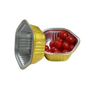 Conteneurs en aluminium micro-ondable, lot de 100 pièces, plateau à emporter, contenant avec couvercle, pour pâtisserie - Product Image 1