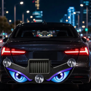 LBT Solar LED Plastic Devil Eye Freestanding <b>Car</b> <b>Ornament</b> Rear Windshield Decorative Light Auto Atmosphere Supply - Product Image 5