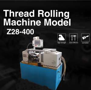Z28-400 voll automatische Schrauben konstruktion Gewinde roll maschine verwendet Zustand mit Kern komponente Drahts tange nrad - Product Image 2