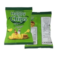 Emballage alimentaire en poly mylar mat personnalisé avec logo imprimé en gros pour les collations, les chips de banane plantain, les chips de pommes de terre
