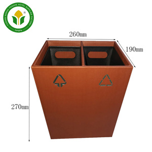 Phòng Khách Sạn Hai Lớp 2 Ngăn Da Tái Chế Thùng Rác Thùng Rác Giỏ Rác - Product Image 4