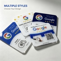 Carte de commentaires Google NFC en acrylique avec code QR
